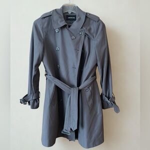 London Fog Charcoal Trench | Removable Liner | Belted | M | Missing Buttons